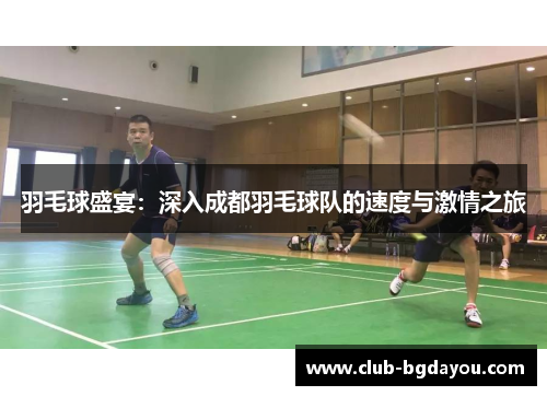 羽毛球盛宴：深入成都羽毛球队的速度与激情之旅